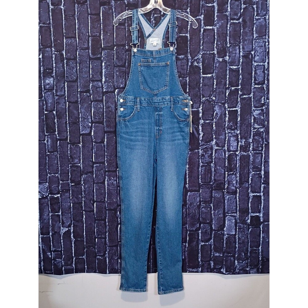 Universal Thread Women's Blue Denim Overalls with Front Bib Size 2